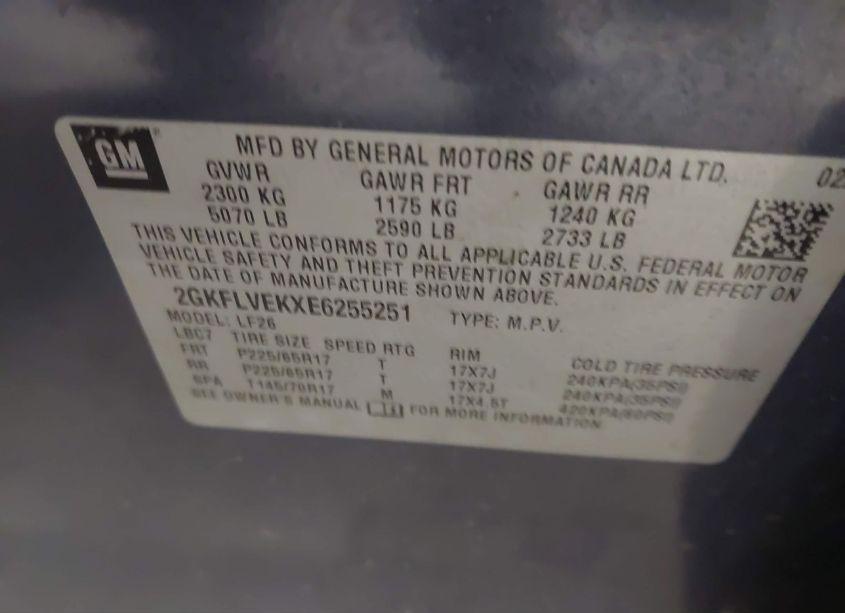 Photo 9 of 2014 Gmc Terrain SLE-1 (VIN 2GKFLVEKXE6255251)