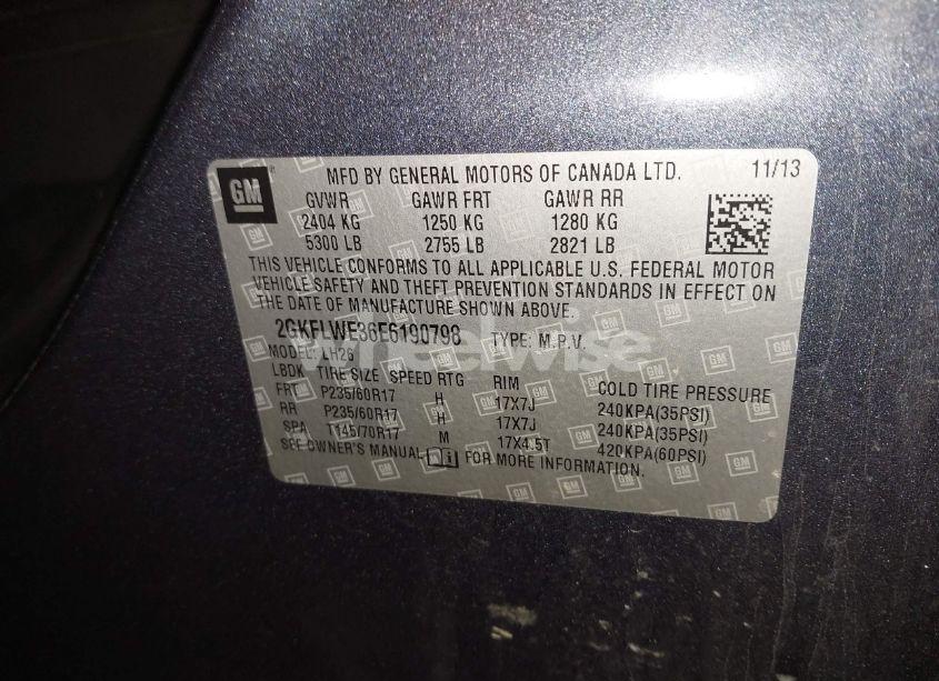 Photo 9 of 2014 Gmc Terrain SLE-2 (VIN 2GKFLWE36E6190798)