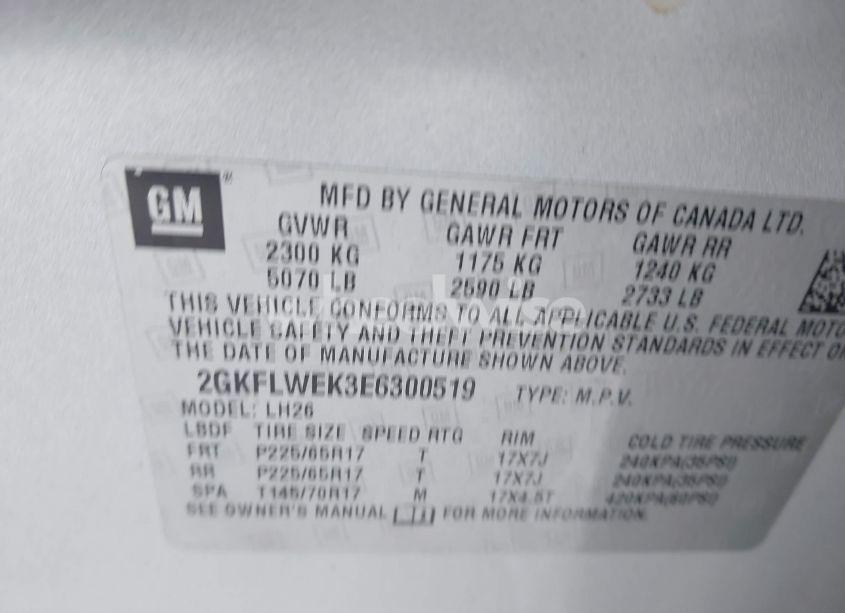 Photo 9 of 2014 Gmc Terrain SLE-2 (VIN 2GKFLWEK3E6300519)