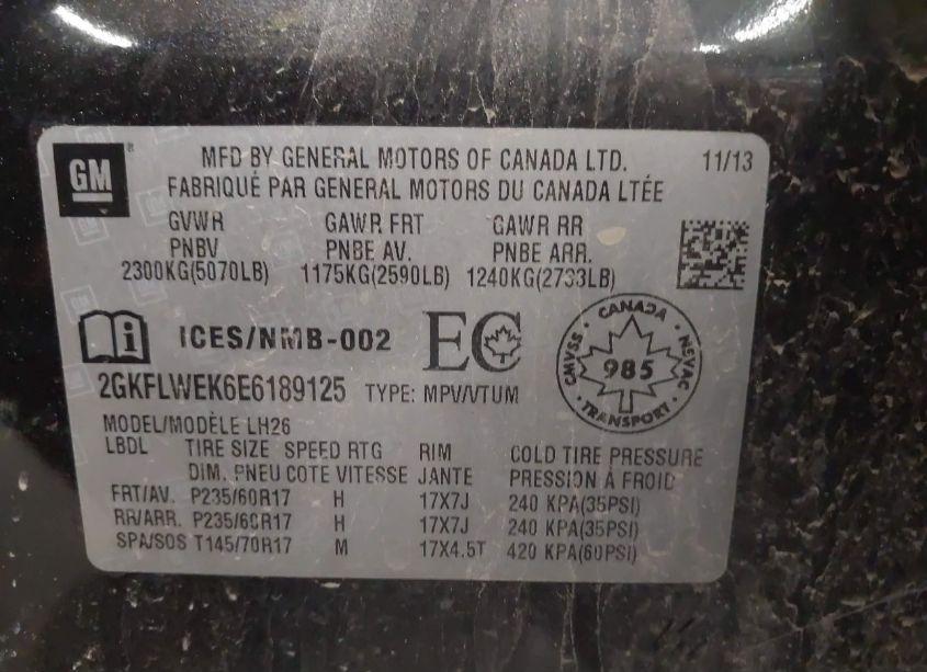 Photo 8 of 2014 Gmc Terrain SLE-2 (VIN 2GKFLWEK6E6189125)