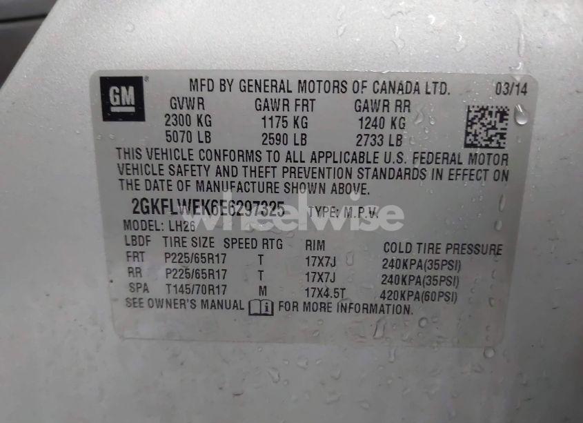 Photo 9 of 2014 Gmc Terrain SLE-2 (VIN 2GKFLWEK6E6297325)