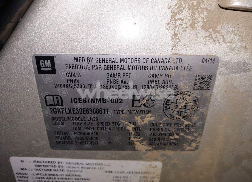 Photo 9 of 2014 Gmc Terrain SLT-1 (VIN 2GKFLXE30E6308611)