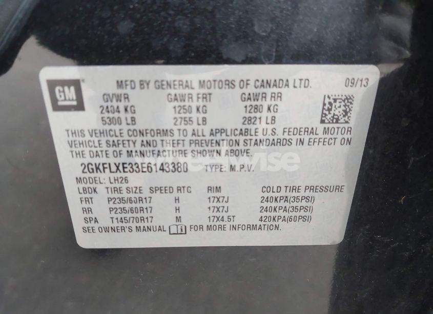 Photo 9 of 2014 Gmc Terrain SLT-1 (VIN 2GKFLXE33E6143380)