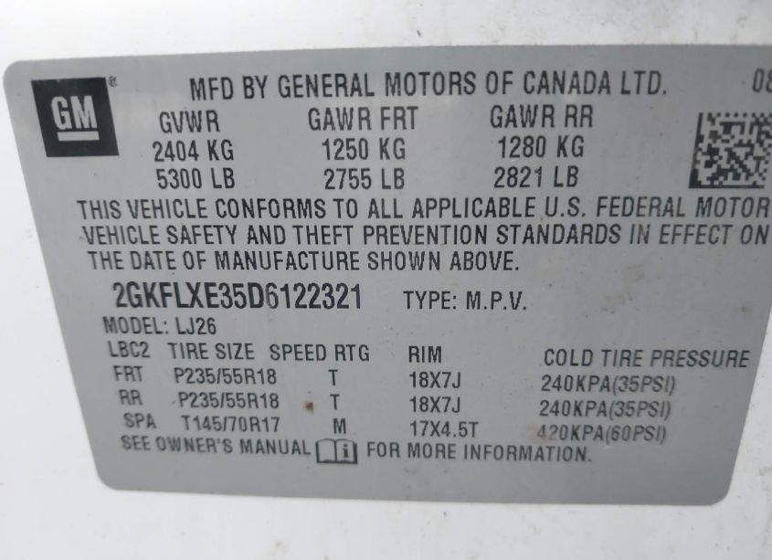 Photo 9 of 2013 Gmc Terrain SLT-2 (VIN 2GKFLXE35D6122321)