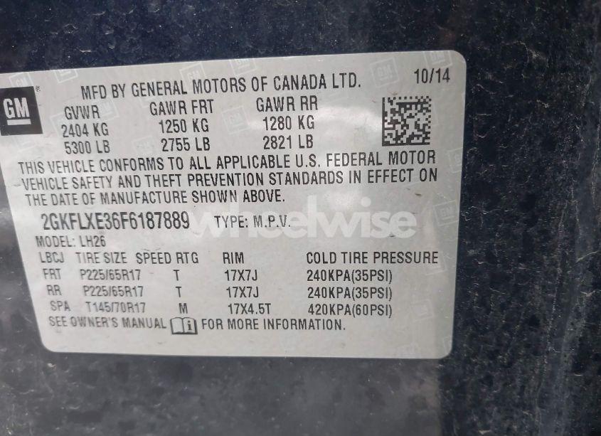 Photo 9 of 2015 Gmc Terrain SLT-1 (VIN 2GKFLXE36F6187889)