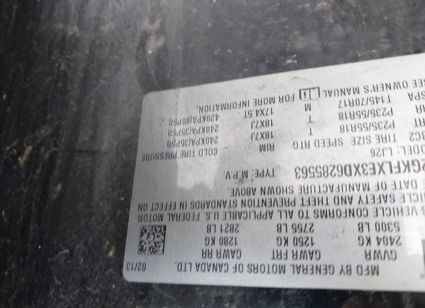 Photo 9 of 2013 Gmc Terrain SLT-2 (VIN 2GKFLXE3XD6285563)