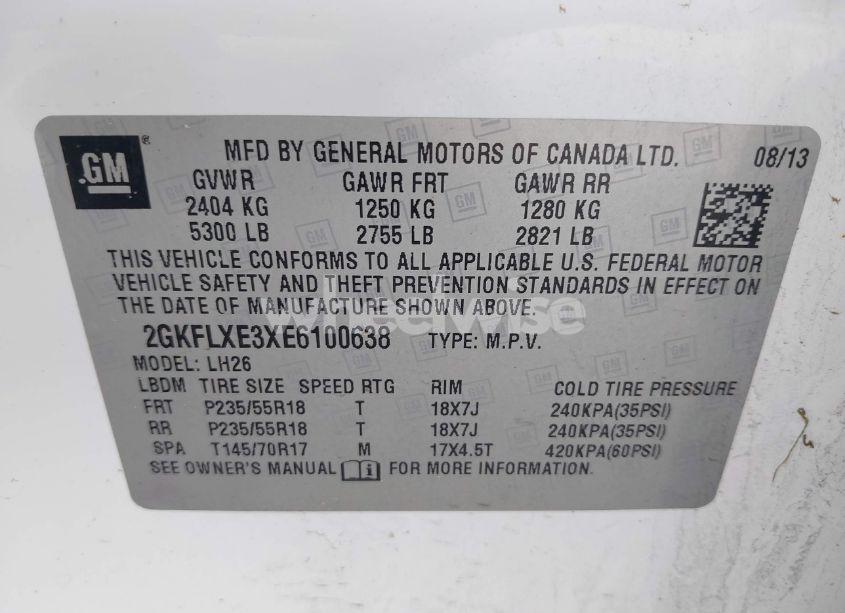 Photo 9 of 2014 Gmc Terrain SLT-1 (VIN 2GKFLXE3XE6100638)