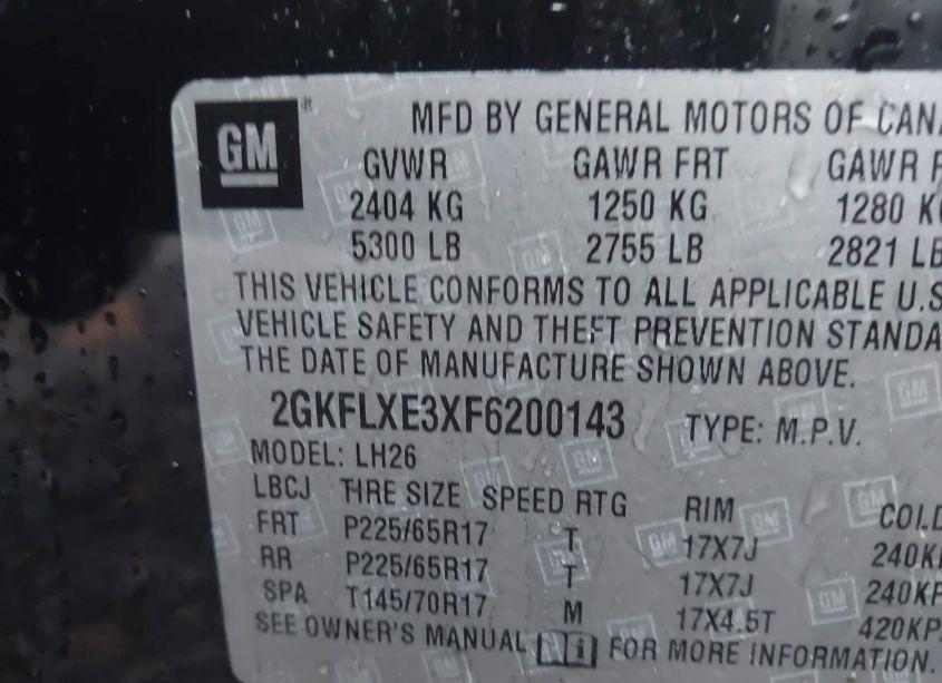 Photo 9 of 2015 Gmc Terrain SLT-1 (VIN 2GKFLXE3XF6200143)