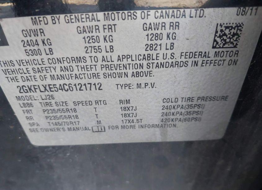 Photo 9 of 2012 Gmc Terrain SLT-2 (VIN 2GKFLXE54C6121712)