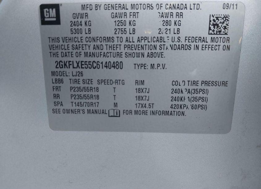 Photo 9 of 2012 Gmc Terrain SLT-2 (VIN 2GKFLXE55C6140480)