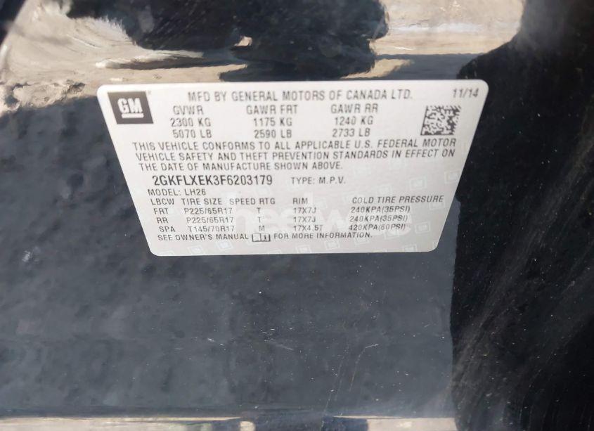Photo 9 of 2015 Gmc Terrain SLT-1 (VIN 2GKFLXEK3F6203179)