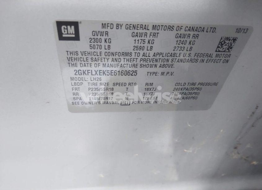 Photo 9 of 2014 Gmc Terrain SLT-1 (VIN 2GKFLXEK5E6160625)