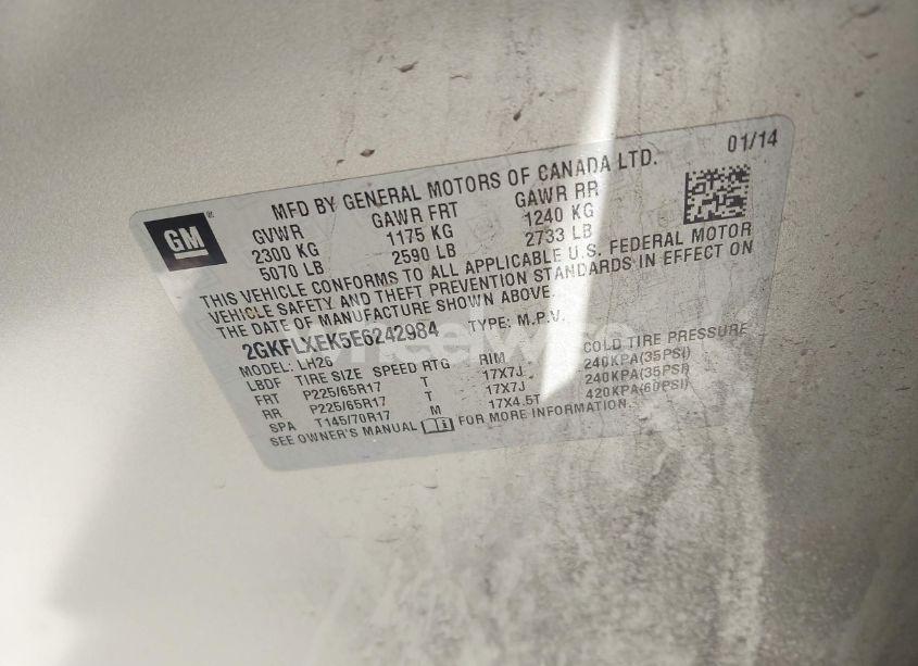 Photo 9 of 2014 Gmc Terrain SLT-1 (VIN 2GKFLXEK5E6242984)