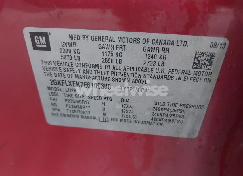 Photo 9 of 2014 Gmc Terrain SLT-1 (VIN 2GKFLXEK7E6100300)