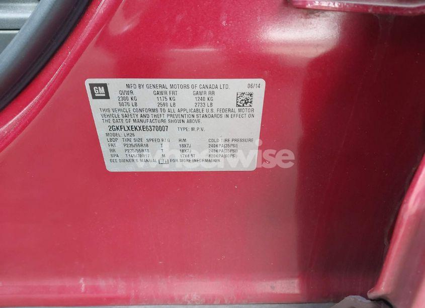 Photo 9 of 2014 Gmc Terrain SLT-1 (VIN 2GKFLXEKXE6370007)