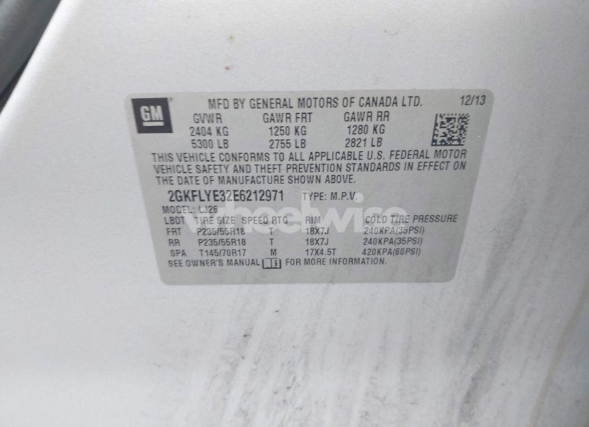 Photo 9 of 2014 Gmc Terrain SLT-2 (VIN 2GKFLYE32E6212971)