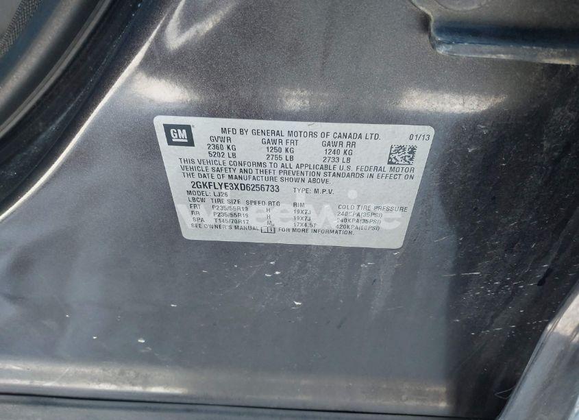 Photo 9 of 2013 Gmc Terrain DENALI (VIN 2GKFLYE3XD6256733)