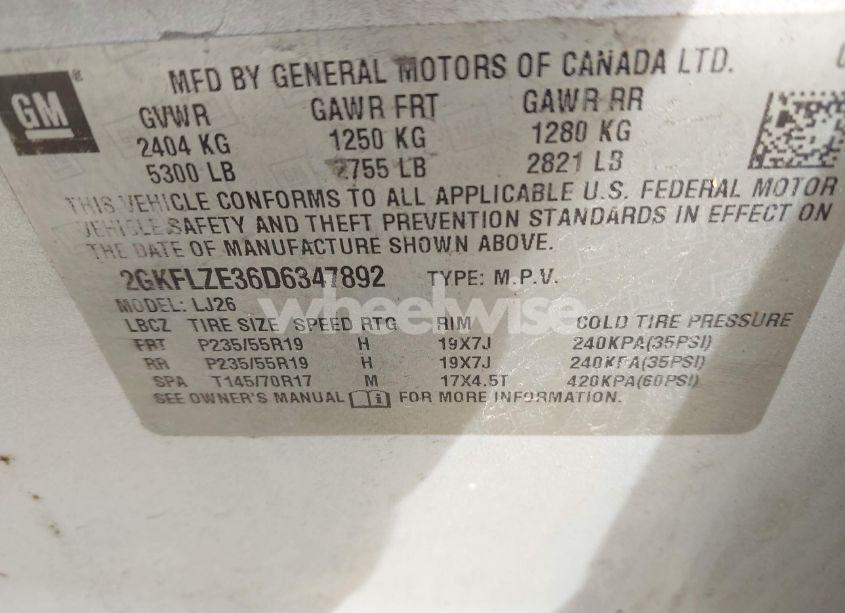 Photo 9 of 2013 Gmc Terrain DENALI (VIN 2GKFLZE36D6347892)