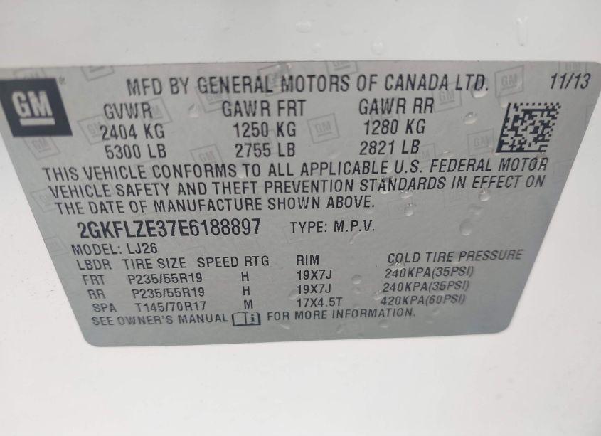 Photo 9 of 2014 Gmc Terrain DENALI (VIN 2GKFLZE37E6188897)