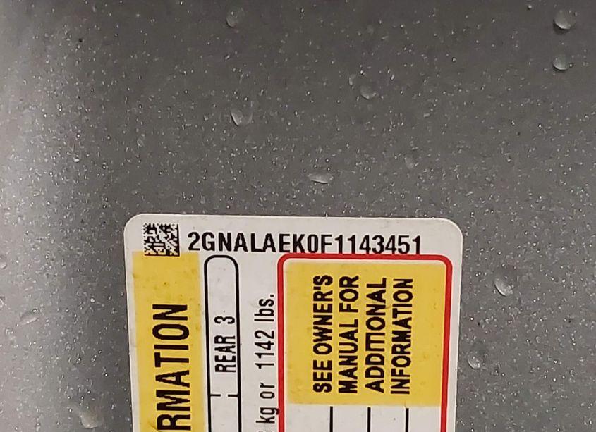 Photo 9 of 2015 Chevrolet Equinox LS (VIN 2GNALAEK0F1143451)