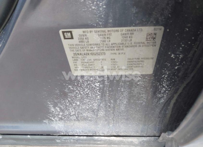 Photo 9 of 2014 Chevrolet Equinox LS (VIN 2GNALAEK1E6252373)