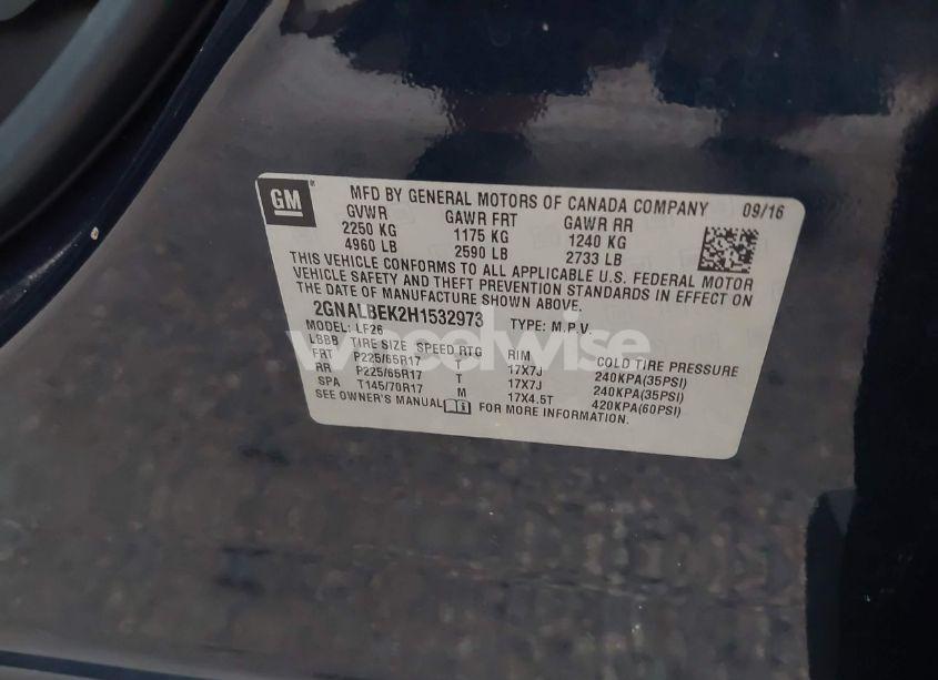 Photo 9 of 2017 Chevrolet Equinox LS (VIN 2GNALBEK2H1532973)