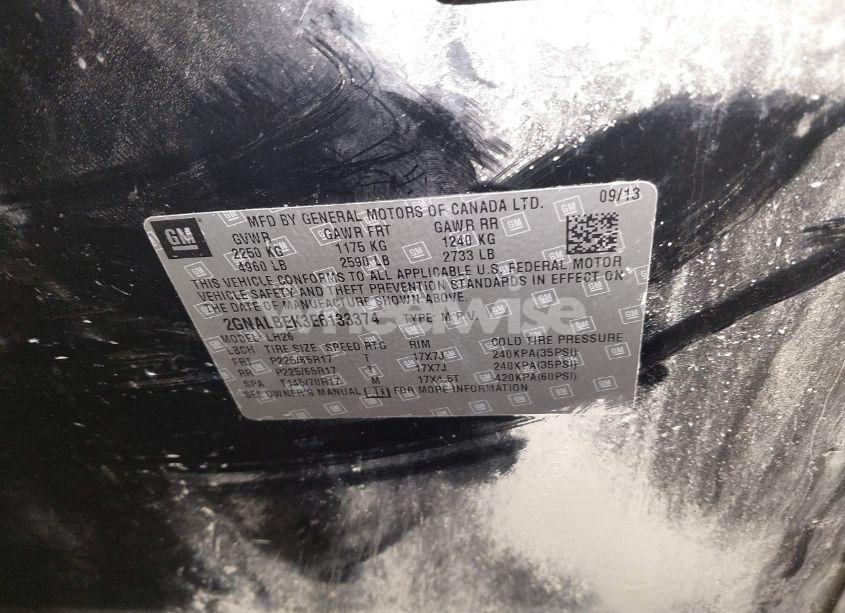 Photo 9 of 2014 Chevrolet Equinox 1LT (VIN 2GNALBEK3E6133374)