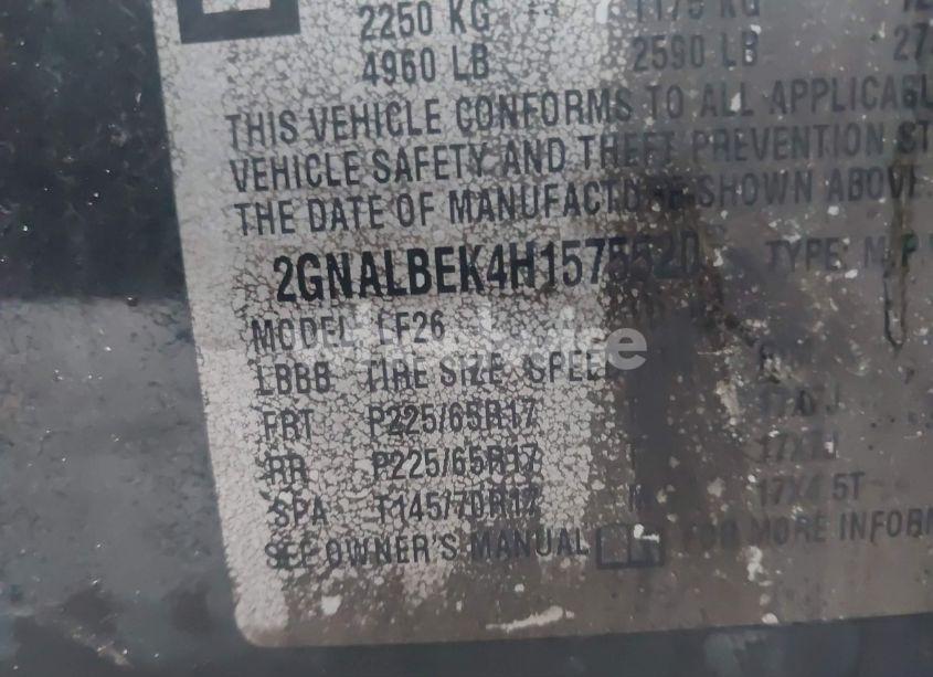 Photo 9 of 2017 Chevrolet Equinox LS (VIN 2GNALBEK4H1575520)