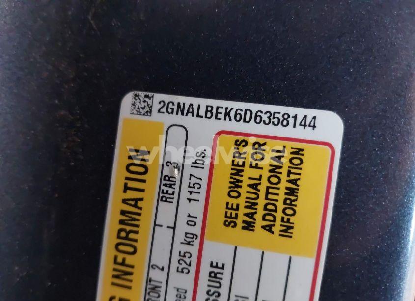 Photo 9 of 2013 Chevrolet Equinox LS (VIN 2GNALBEK6D6358144)