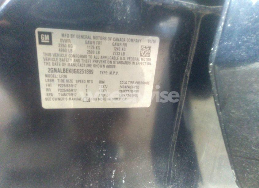 Photo 9 of 2016 Chevrolet Equinox LS (VIN 2GNALBEK8G6251889)