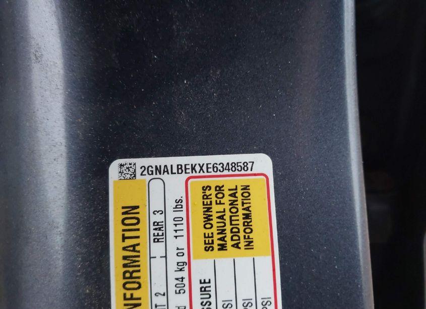 Photo 9 of 2014 Chevrolet Equinox 1LT (VIN 2GNALBEKXE6348587)