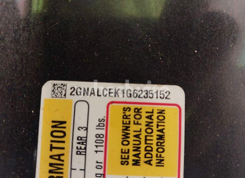 Photo 9 of 2016 Chevrolet Equinox LT (VIN 2GNALCEK1G6235152)