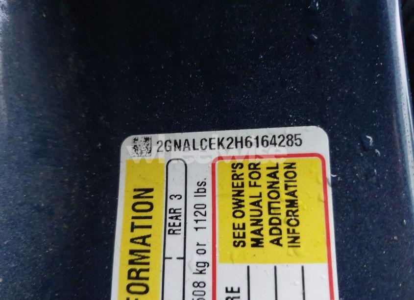 Photo 9 of 2017 Chevrolet Equinox LT (VIN 2GNALCEK2H6164285)