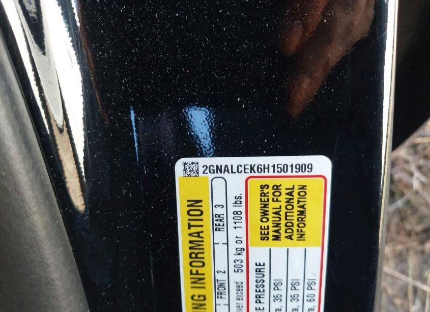 Photo 9 of 2017 Chevrolet Equinox LT (VIN 2GNALCEK6H1501909)