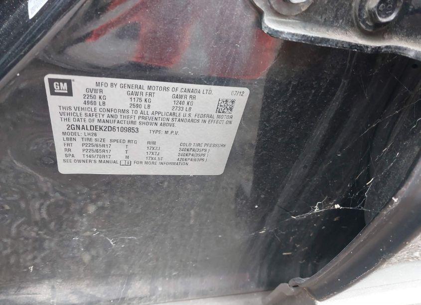 Photo 9 of 2013 Chevrolet Equinox 1LT (VIN 2GNALDEK2D6109853)