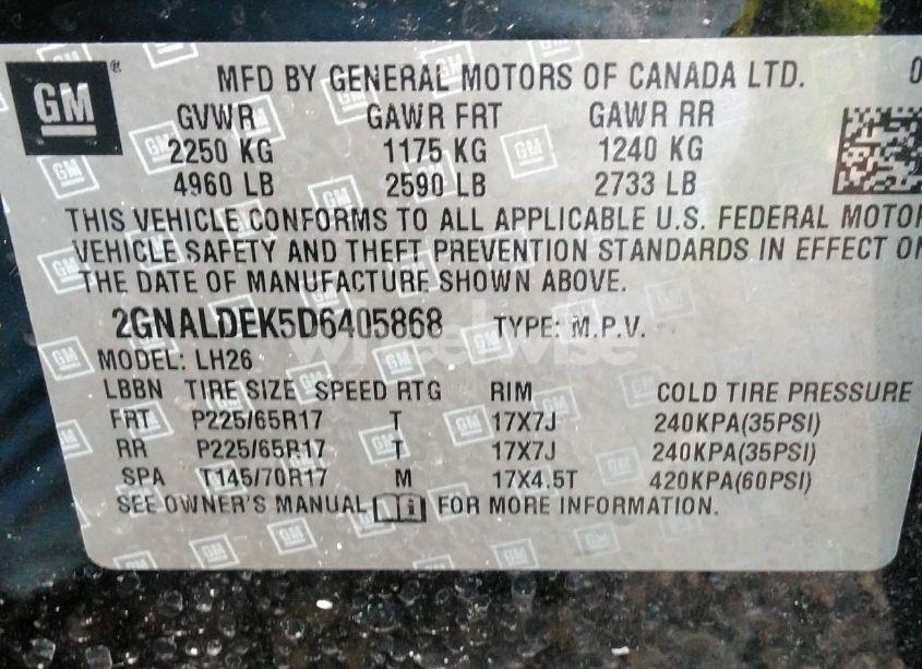 Photo 9 of 2013 Chevrolet Equinox 1LT (VIN 2GNALDEK5D6405868)