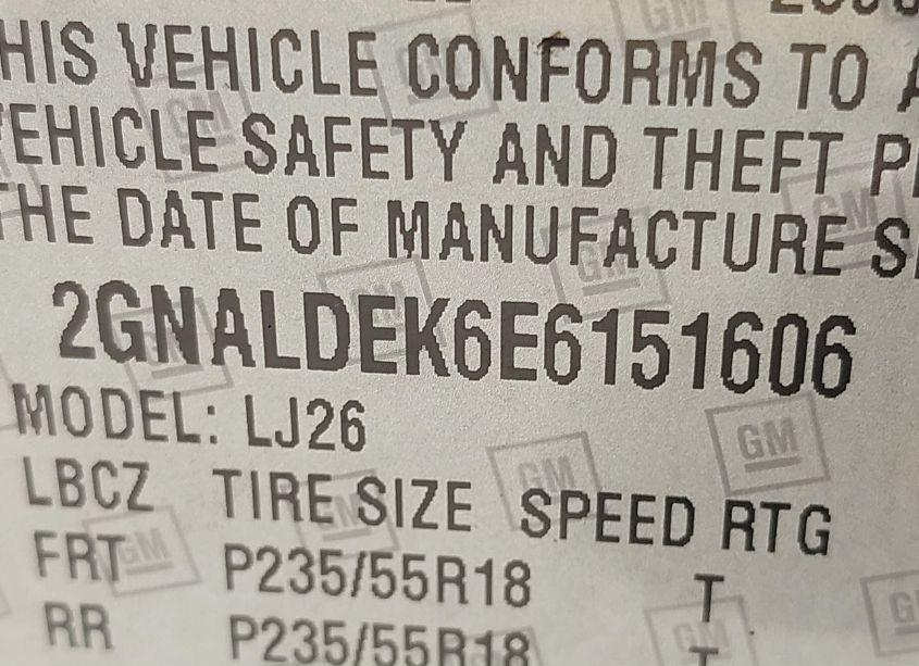 Photo 9 of 2014 Chevrolet Equinox LTZ (VIN 2GNALDEK6E6151606)