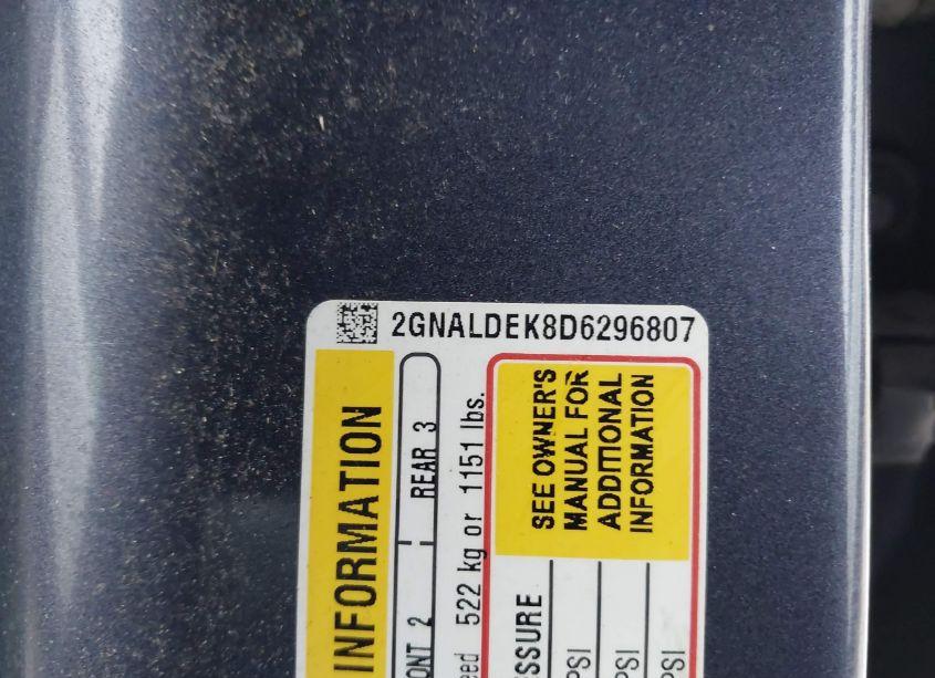 Photo 9 of 2013 Chevrolet Equinox 1LT (VIN 2GNALDEK8D6296807)