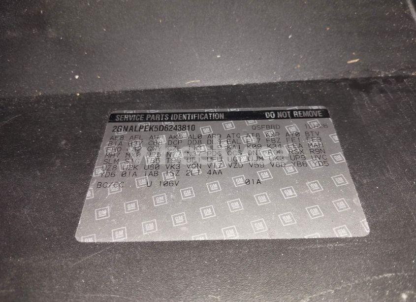 Photo 9 of 2013 Chevrolet Equinox 2LT (VIN 2GNALPEK5D6243810)