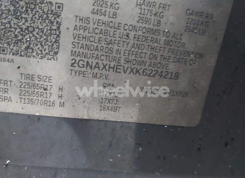 Photo 9 of 2019 Chevrolet Equinox LS (VIN 2GNAXHEVXK6224218)