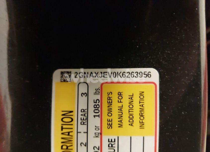 Photo 9 of 2019 Chevrolet Equinox LT (VIN 2GNAXJEV0K6263956)