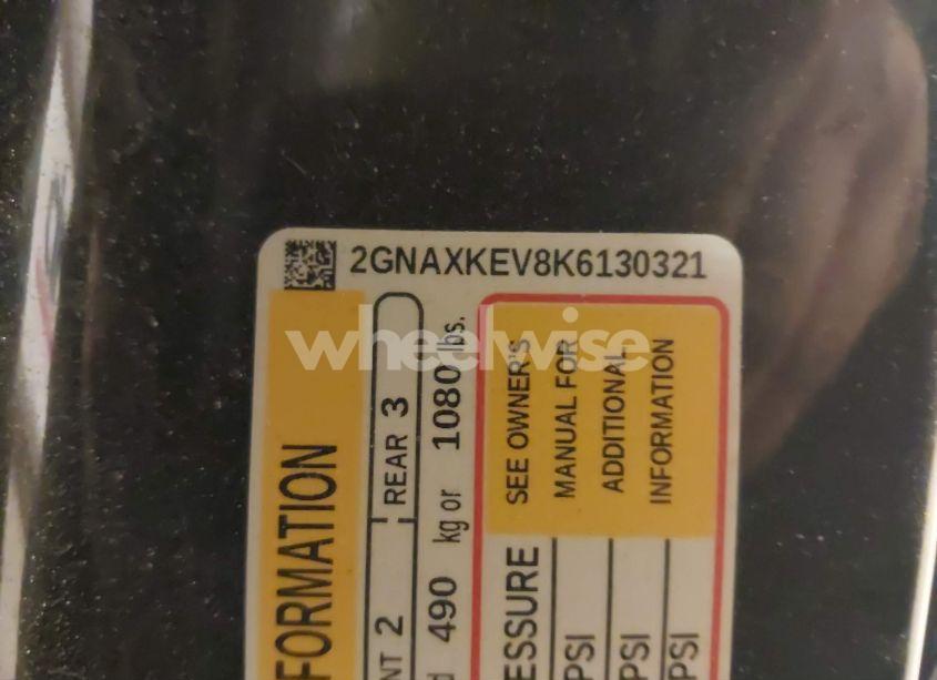 Photo 9 of 2019 Chevrolet Equinox LT (VIN 2GNAXKEV8K6130321)