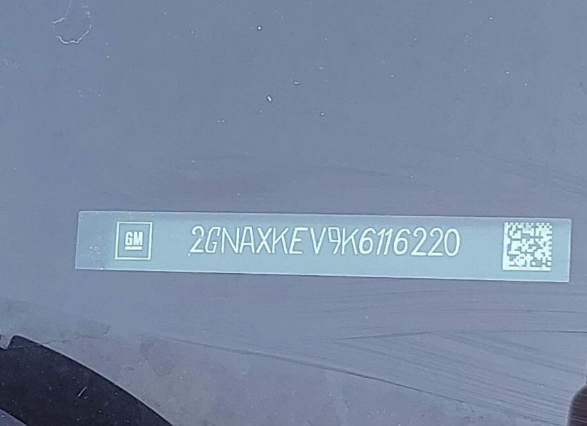 Photo 9 of 2019 Chevrolet Equinox LT (VIN 2GNAXKEV9K6116220)