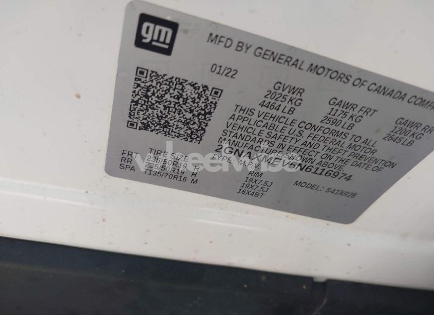 Photo 9 of 2022 Chevrolet Equinox FWD RS (VIN 2GNAXMEV5N6116974)