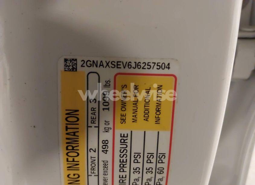 Photo 9 of 2018 Chevrolet Equinox LT (VIN 2GNAXSEV6J6257504)