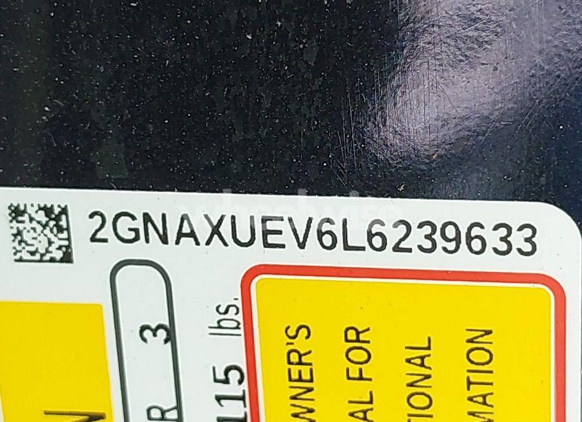 Photo 9 of 2020 Chevrolet Equinox AWD LT 1.5L TURBO (VIN 2GNAXUEV6L6239633)