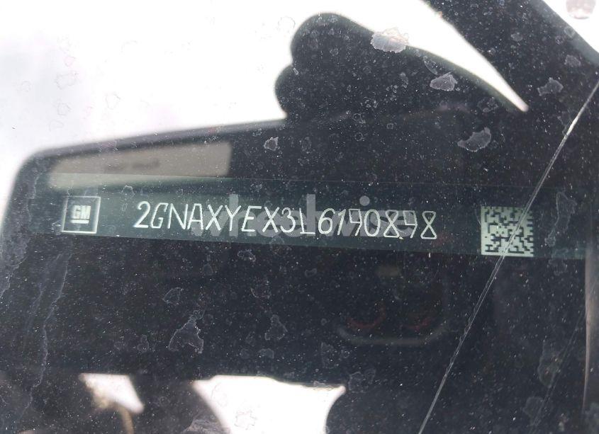 Photo 9 of 2020 Chevrolet Equinox AWD PREMIER 2.0L TURBO (VIN 2GNAXYEX3L6190898)