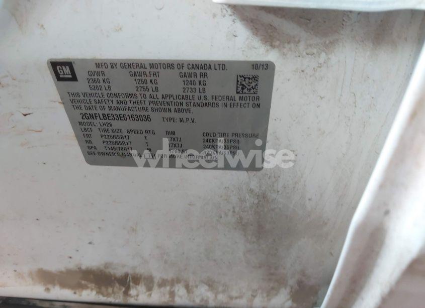 Photo 9 of 2014 Chevrolet Equinox 1LT (VIN 2GNFLBE33E6163036)