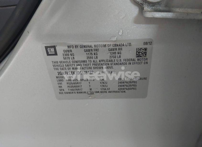 Photo 9 of 2013 Chevrolet Equinox LS (VIN 2GNFLCEK1D6135182)