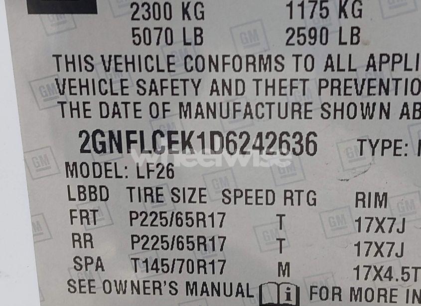 Photo 9 of 2013 Chevrolet Equinox LS (VIN 2GNFLCEK1D6242636)